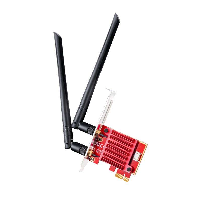 Cudy AX5400 WI-FI 6E Pci Express Adapter (cudy 5400Mbps WI-FI 6E / Bluetooth 5.2 Pci Express Adapter with Heatsink)