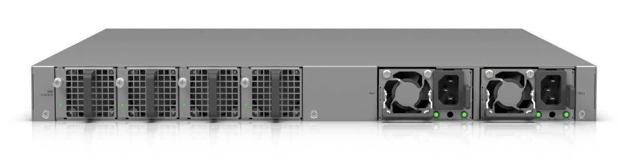 Ubiquiti network switch ECS-24-PoE-EU Enterprise-grade 24-port, Layer 3 Etherlighting PoE+++ switch with high-capacity 10 GbE RJ45 and 25G SFP28 ports, all PoE+++ (90W capable, "ECS-24-POE-EU"