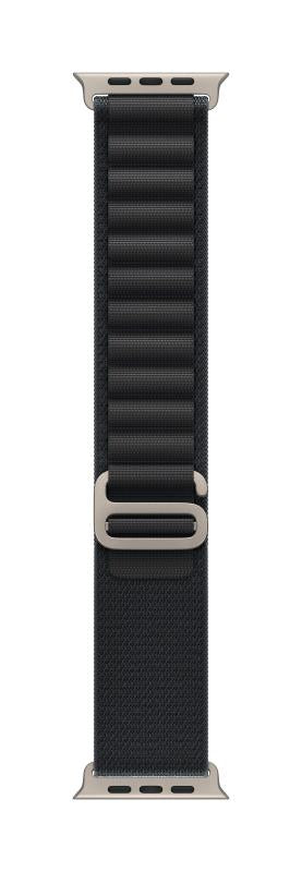 Apple Watch 49mm Black Alpine Loop - Medium - Natural Titanium Finish