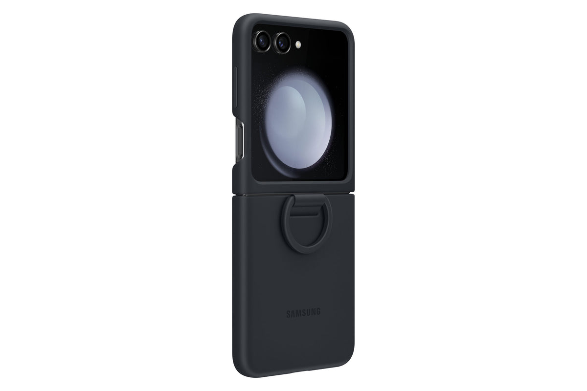 Husa Silicone Case with Ring pentru Galaxy Flip5, Indigo 