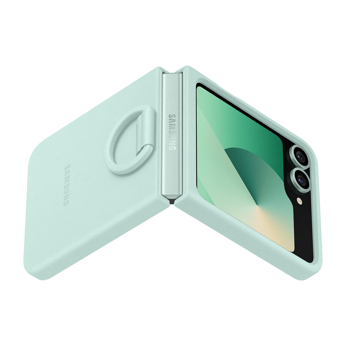 Capac protectie spate Silicone Case Galaxy Z Flip 6 Verde Mint "EF-PF741TMEGWW"