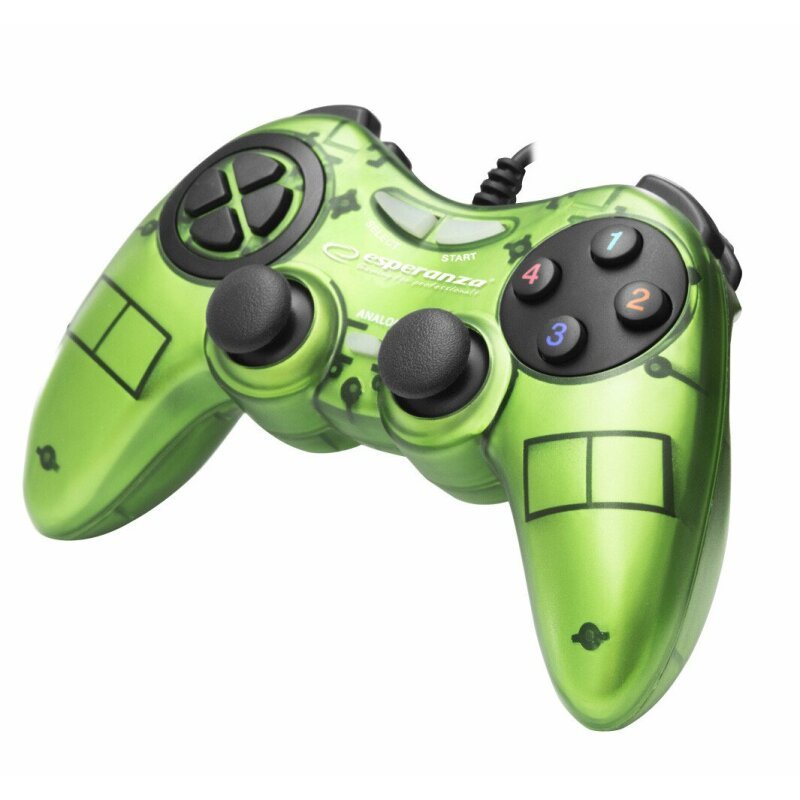 Gamepad Esperanza Fighter EGG105B cu vibratii Usb PC Verde "EGG105G"
