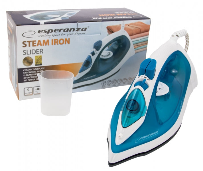 Fier de calcat Esperanza Slider EHI002 2200W Alb/Albastru "EHI002"
