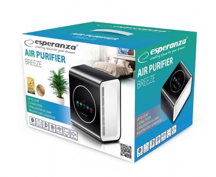 Purificator de aer Esperanza Breeze EHP001 10W Negru "EHP001"