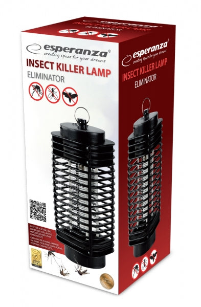 Aparat UV antiinsecte Esperanza Eliminator EHQ002 2W Negru "EHQ002"