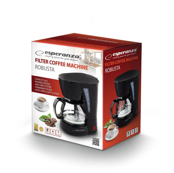 Cafetiera Esperanza Robusta EKC006 0.6l 650W Negru "EKC006"