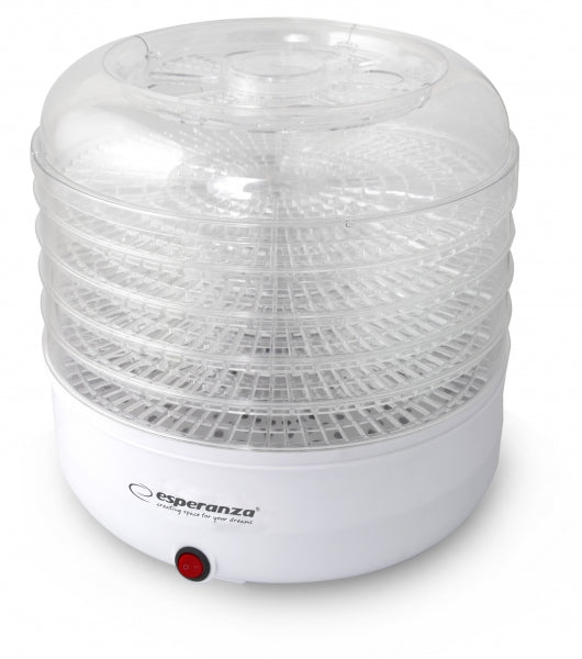 Deshidrator pentru alimente Esperanza Chapignons EKD001 125W 5 tavi Alb "EKD001"