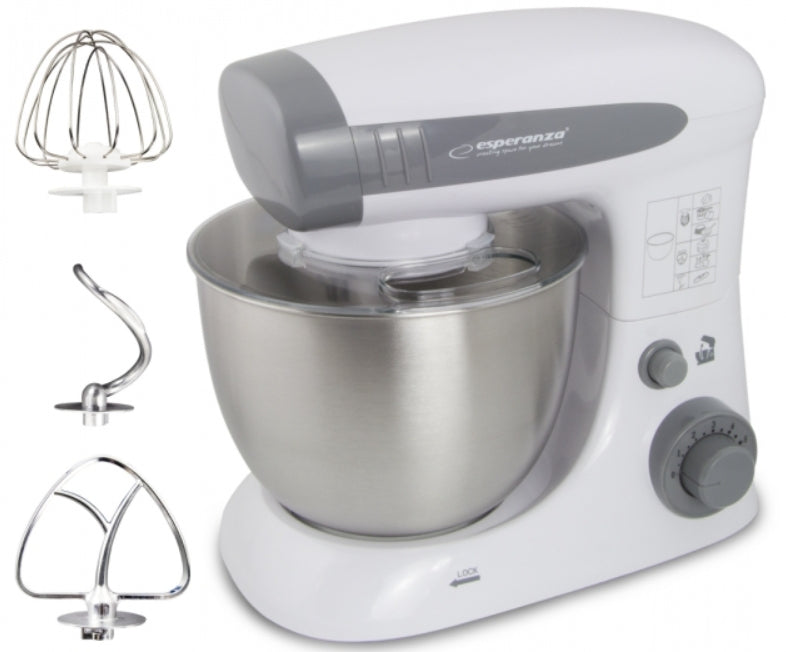 Robot de bucatarie Esperanza EKM024 800W 6 viteze bol 4l Argintiu "EKM024"