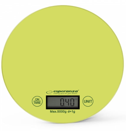 Cantar de bucatarie Esperanza Mango EKS003G max. 5kg Verde "EKS003G"