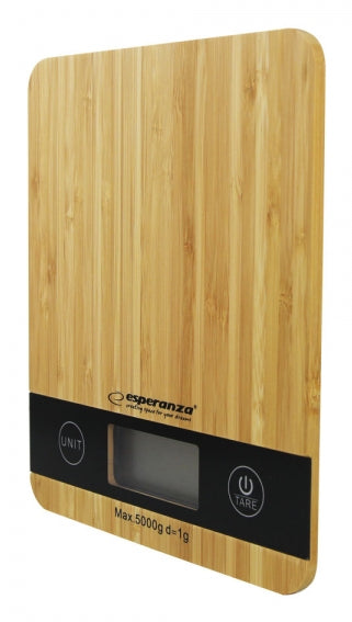 Cantar de bucatarie Esperanza Bamboo EKS005 max. 5kg Maro "EKS005"