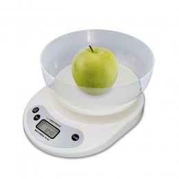 Cantar de bucatarie cu bol Esperanza Coconut EKS007 max 5kg Alb "EKS007"