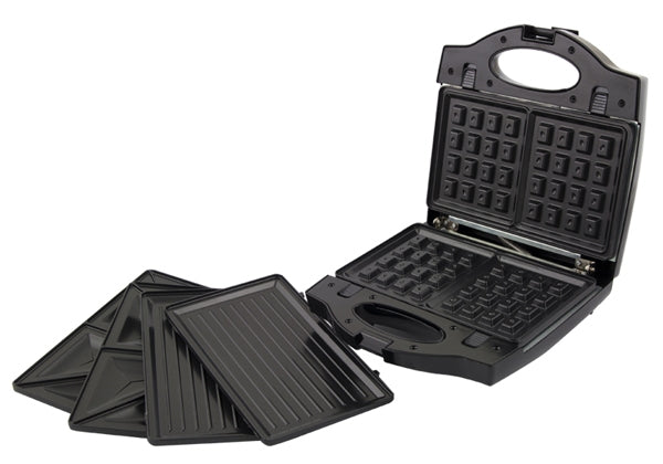 Prajitor de paine tip Sandwich Maker Esperanza Portabella EKT006K3 in 1 700W Negru "EKT006K"