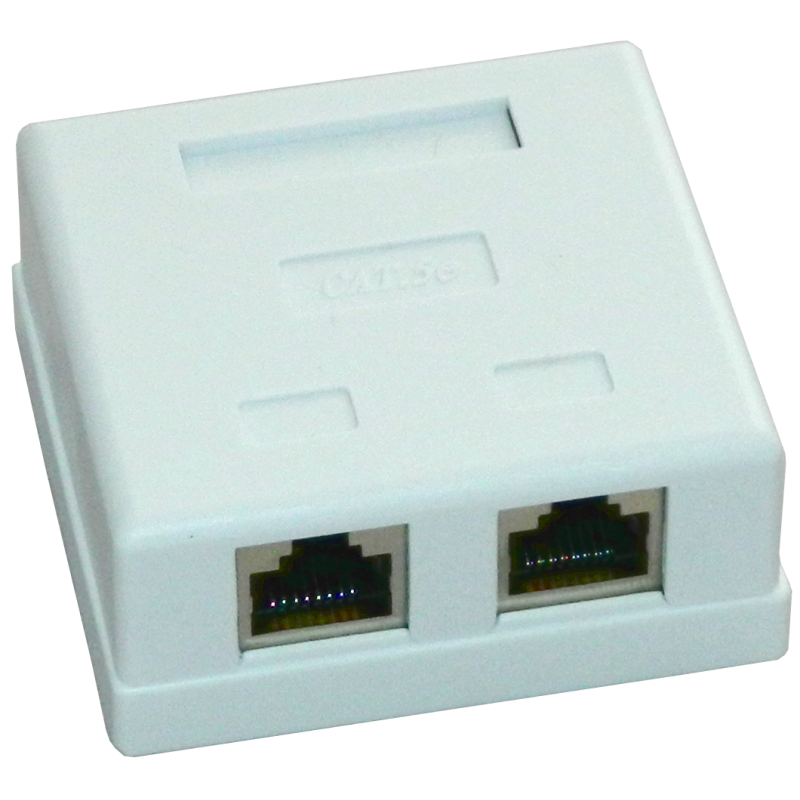 Priza FTP dubla aplicata cat.5e - EMTEX, "EMT-FTP5E-2P-PT"