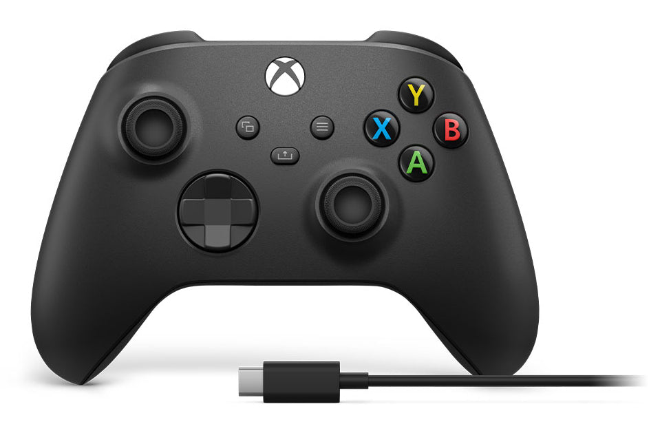 Wireless Controller + USB-C Cabel 2,7m Carbon Black, fur PC / Xbox One / S / X "EP2-29944"