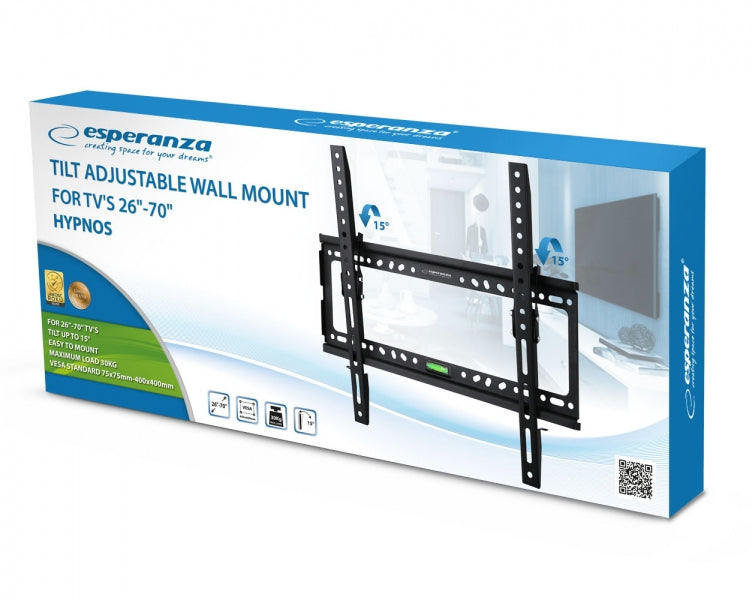 Suport Perete Esperanza Hypnos ERW014 26" - 70" 30 kg Negru "ERW014"