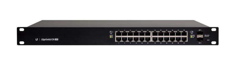 SWITCH PoE UBIQUITI, "EdgeSwitch 24"port Gigabit x 24, SFP SFP x 2, managed, rackabil, carcasa metalica, "ES-24-250W"
