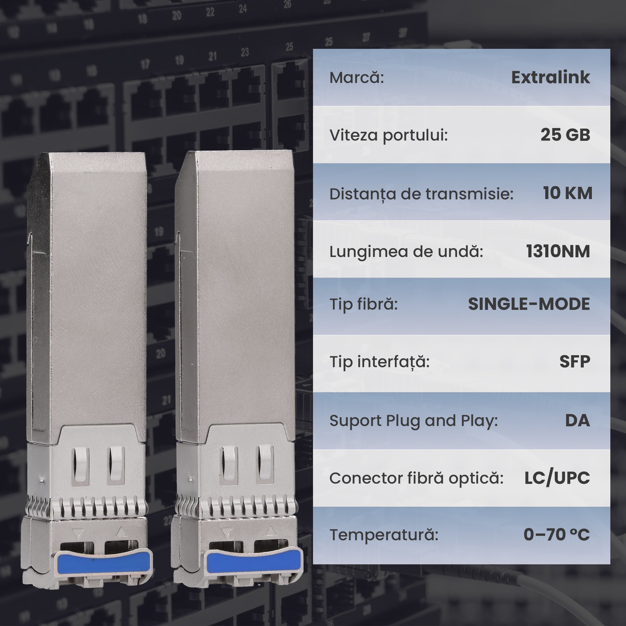 Extralink SFP28 25G 2-Pack 10km DOM "EX.33188"