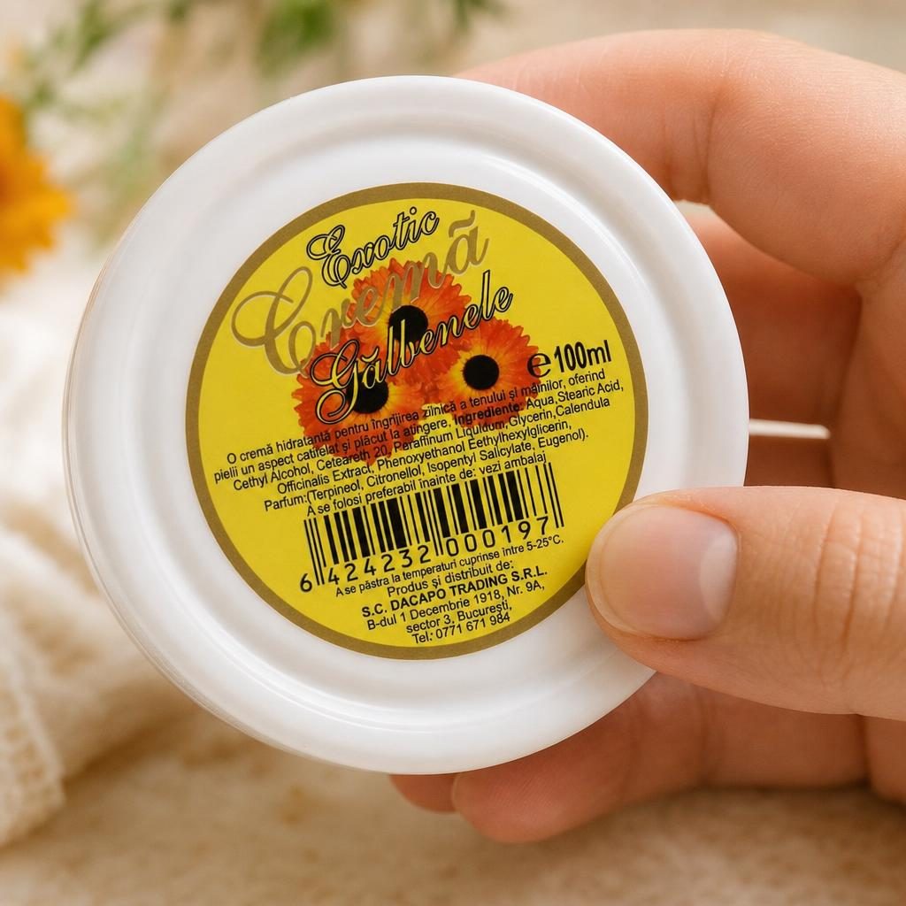 Exotic Crema, 100 ml, Hidratanta Ten si Maini Galbenele