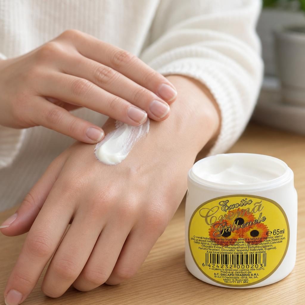 Exotic Crema 65 ml, Hidratanta Ten si Maini Galbenele