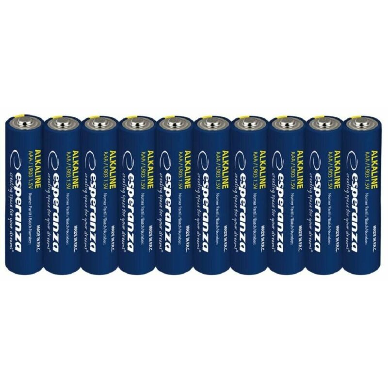 Baterii Alcaline Esperanza EZB115 AAA 10 buc Folie "EZB115"