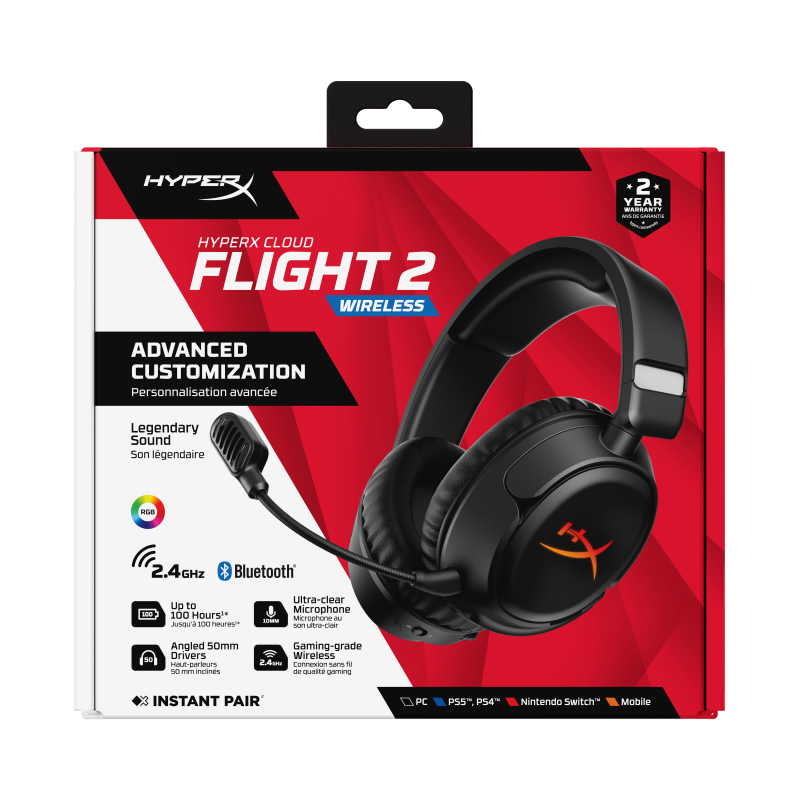 HP HyperX Cloud Flight 2 WL BK GAM HS