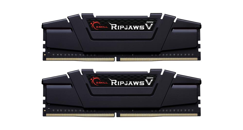 Memorie DDR G.Skill - gaming "Ripjaws V" DDR4 16GB frecventa 3600 MHz, 8GB x 2 module, radiator, latenta CL18, "F4-3600C18D-16GVK"