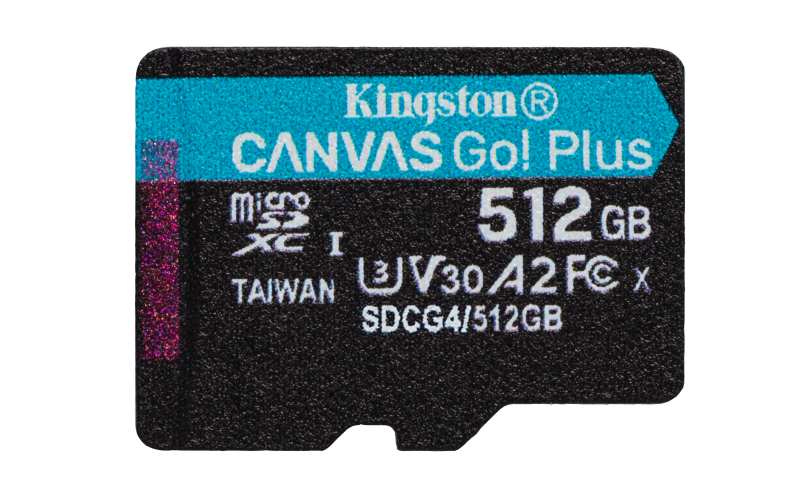 512GB microSDXC Canvas Go Plus Gen4 200R (Carde de Memorie MicroSDXC Kingston)