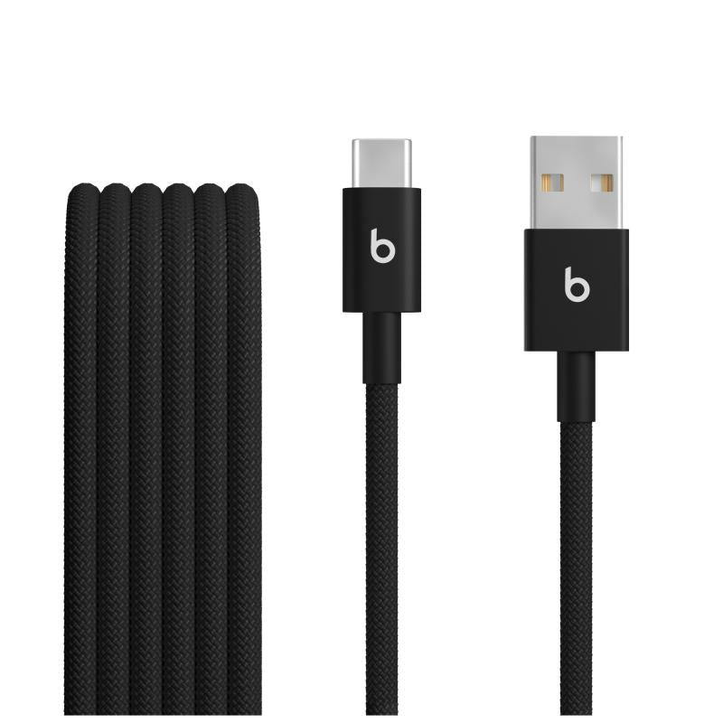 Beats 2PCS USB-C To USB-A 1.5M Bk (Beats USB-A to USB-C Woven Cables (1.5 m) - Bolt Black (2-Pack))