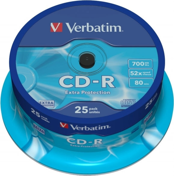 CD-R VERBATIM 700MB, 80min, viteza 52x, 25 buc, spindle, "43432"