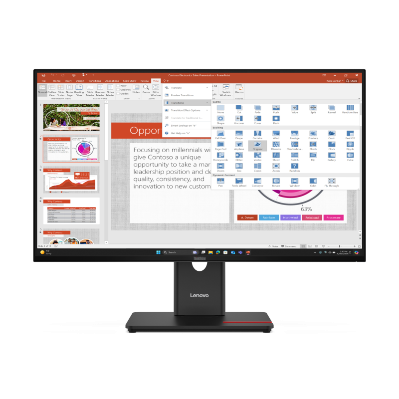 Lenovo ThinkVision T27-40 27" FHD IPS 3Y
