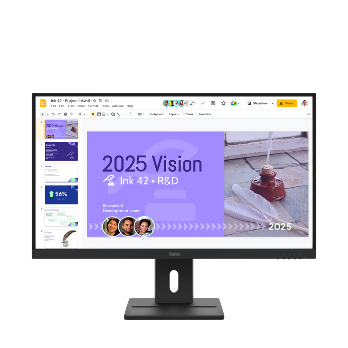 Monitor Commercial Lenovo ThinkVision E27Q-40, 27", 2560 x 1440 pixeli, Black, 3 ani Garantie