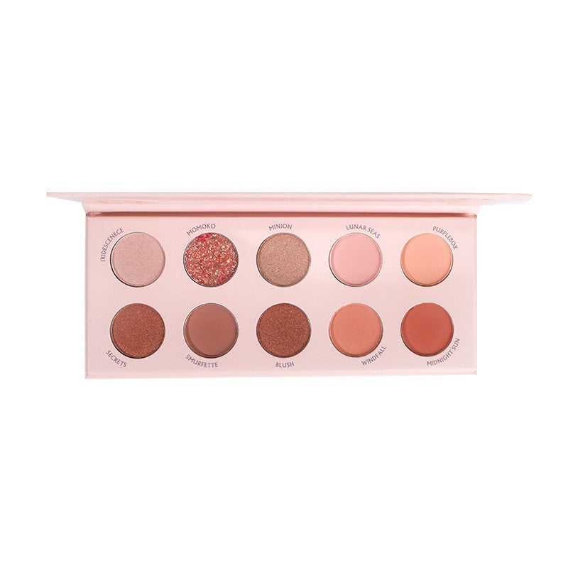 Paleta de farduri Sianoau cu 10 de culori sidefate