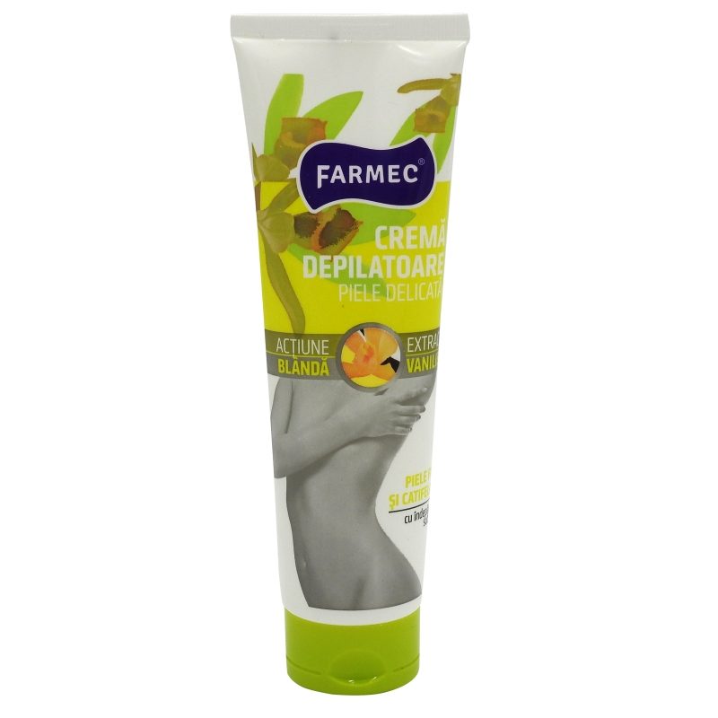 Farmec Crema Depilatoare Piele Sensibila 150 ml Vanilie 8220