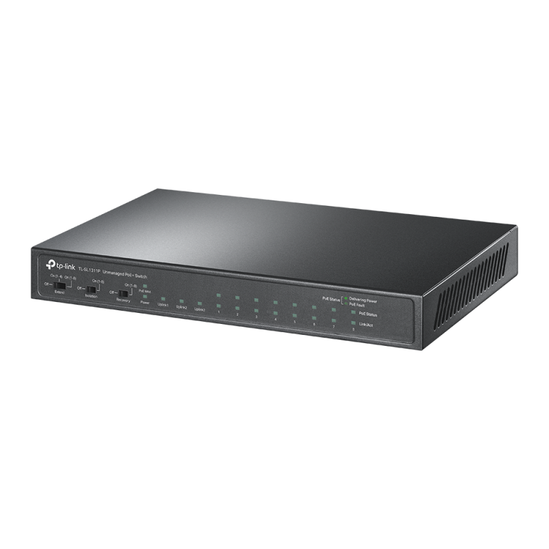 TP-Link TPL SW 8P 10/100 3P GB POE TL-SL1311P
