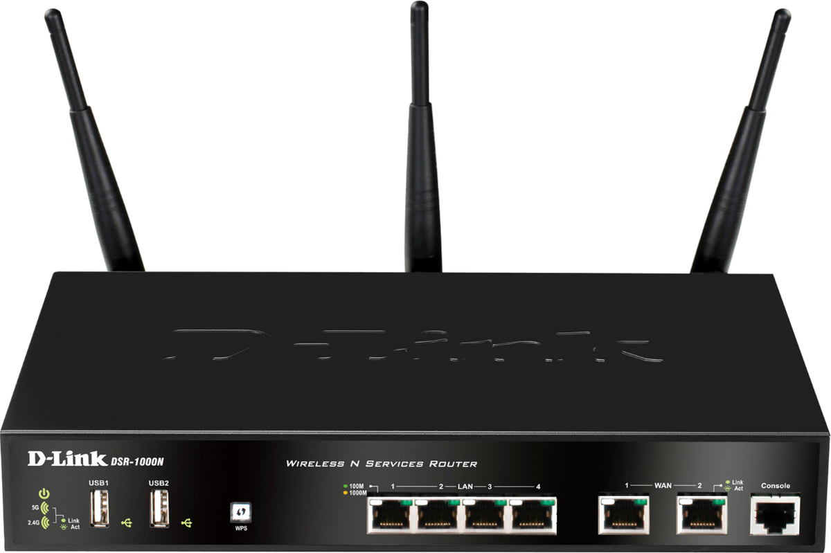 ROUTER D-Link wireless. AC VPN, 4 porturi Gigabit, 2 porturi WAN Gigabit, 130Mbps Firewa60, 70Mbps VPN, 70 VPN tunnels