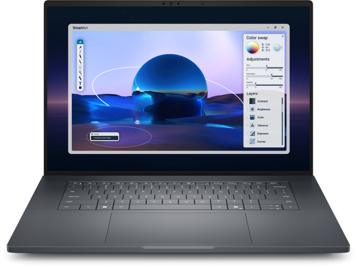 Laptop Workstation DELL Pro Max 16 Premium MA16250, cu procesor Intel Core Ultra 7 265H, 16'' WVA, 32 GB LPDDR5x, 1 TB, nVidi
