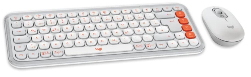 LOGITECH POP ICON COMBO - OFF WHITE - US INTL - BT - INTNL-973 "920-013141"
