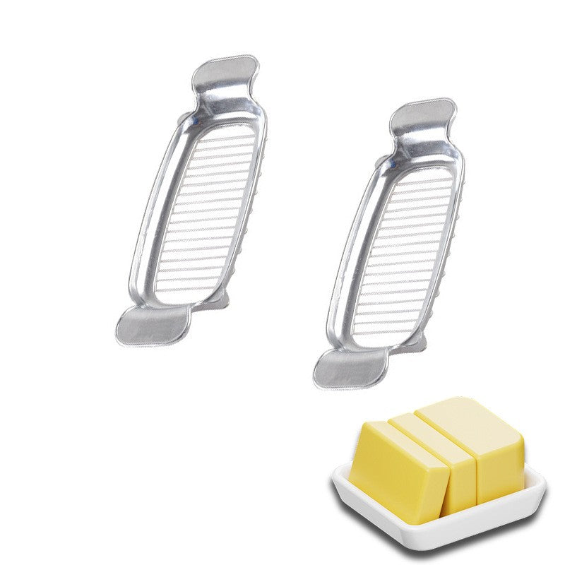 Feliator de Alimente, pentru Branza, Unt, Oua, din Aluminiu, 19.5 x 6.5 x 2 cm, Argintiu