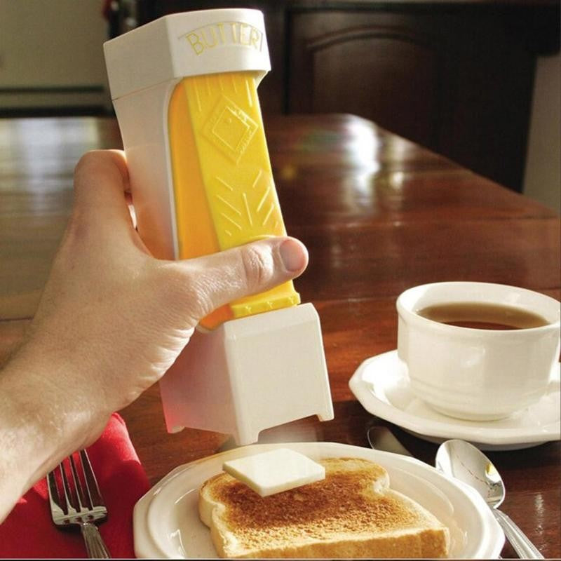 Feliator manual de unt material plastic, design usor si practic, 20x6x8.5 cm, Butter Cutter, alb
