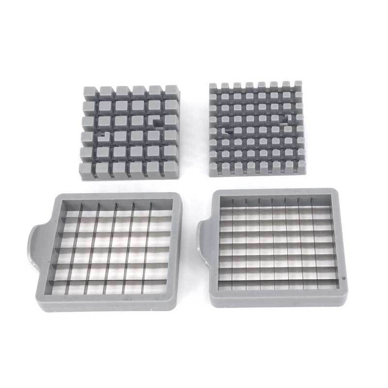 Feliator manual pentru cartofi pai si legume, din inox, cu 2 dimensiuni de feliere, 25.5 x 11.7 cm, argintiu