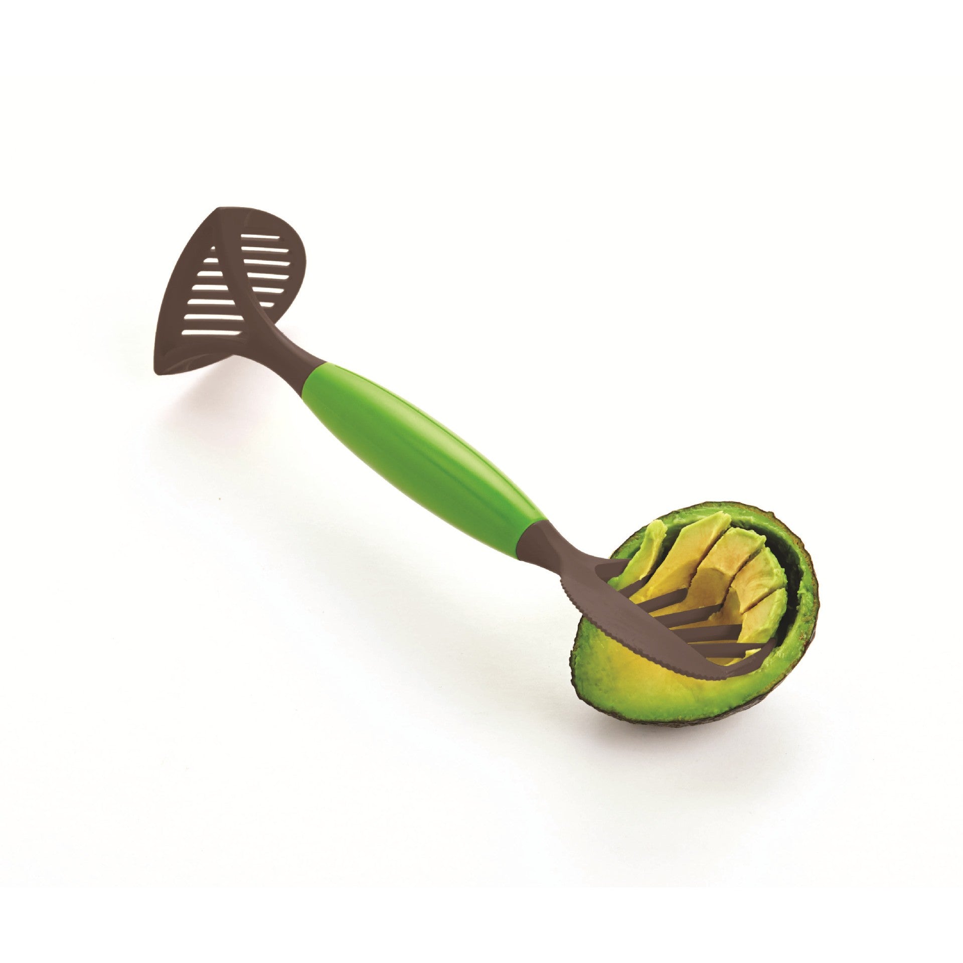 Feliator Multifunctional pentru Avocado, pentru Taierea in Cubulete si Pasare, pentru Bucatarie, Preparare Guacamole, ABS, 24x7x6 cm, Verde