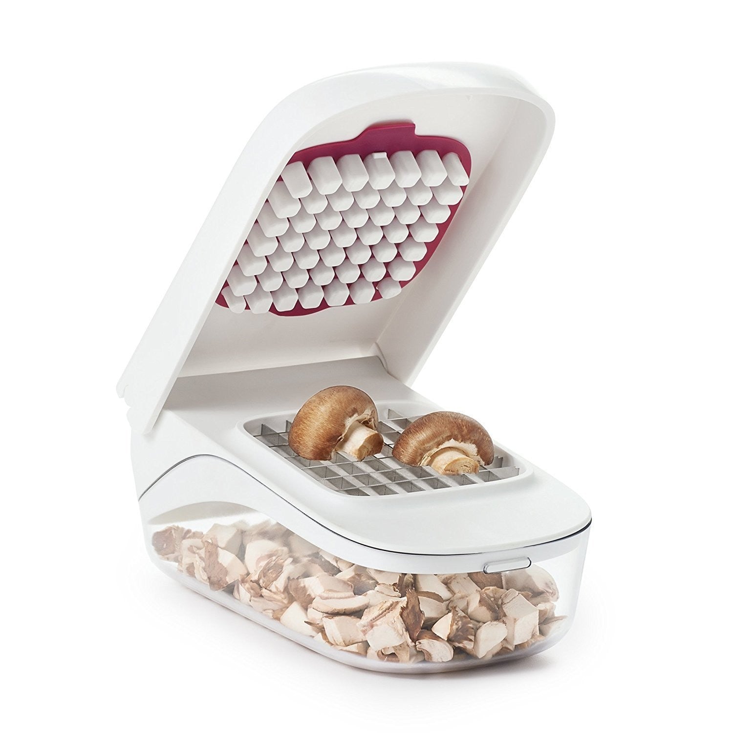 Feliator pentru Legume, Ustensila Bucatarie, Presa Manuala pentru Carfoi Pai, Multifunctional, 20x12.5x10 cm, ABS, Alb