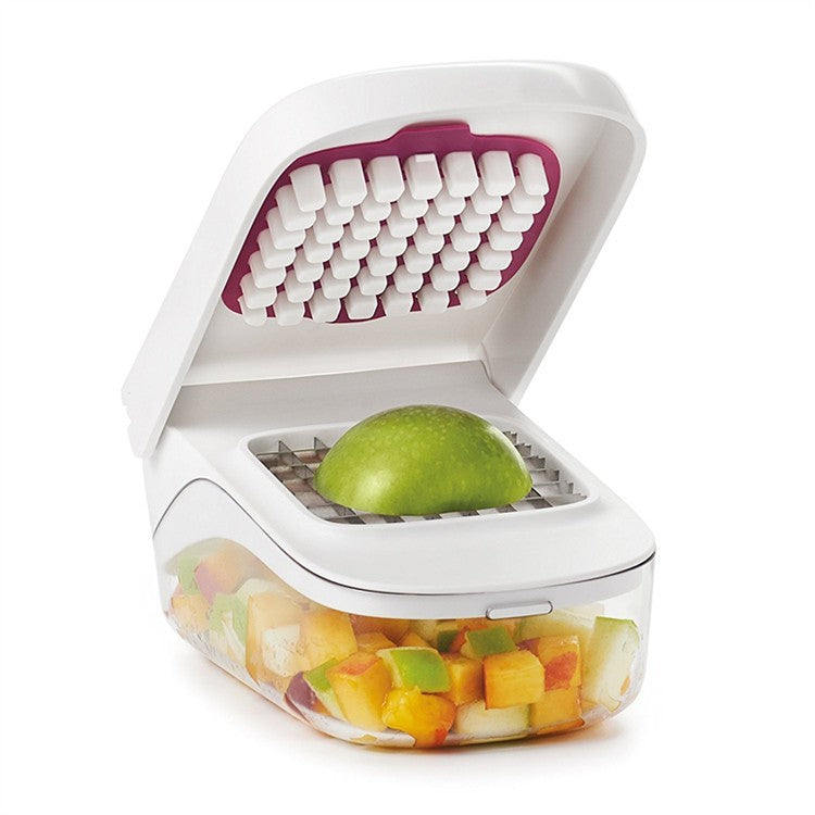 Feliator pentru Legume, Ustensila Bucatarie, Presa Manuala pentru Carfoi Pai, Multifunctional, 20x12.5x10 cm, ABS, Alb