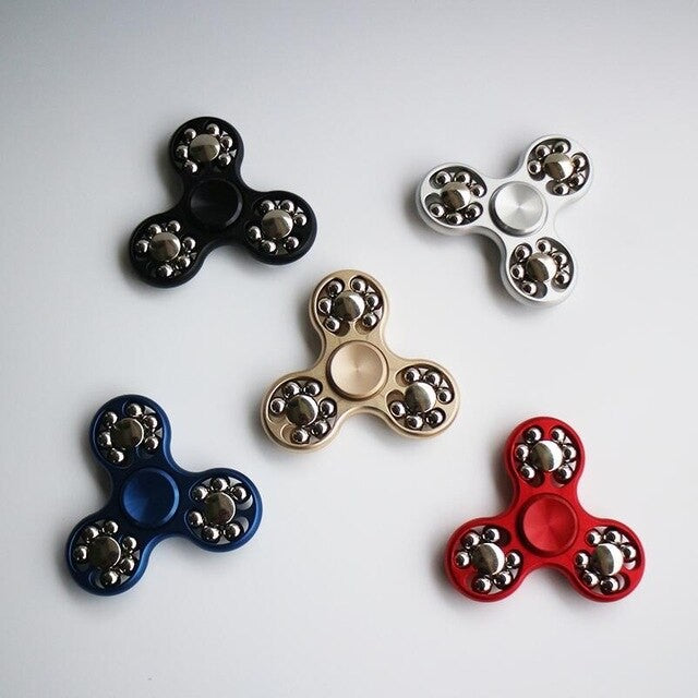 Fidget Spinner 18 Balls, Argintiu