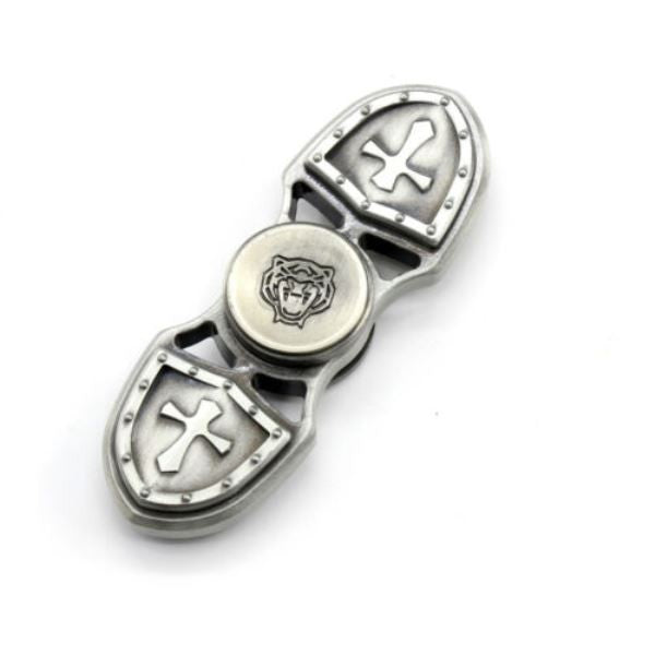 Fidget Spinner Cu Design Vintage Armura Gri