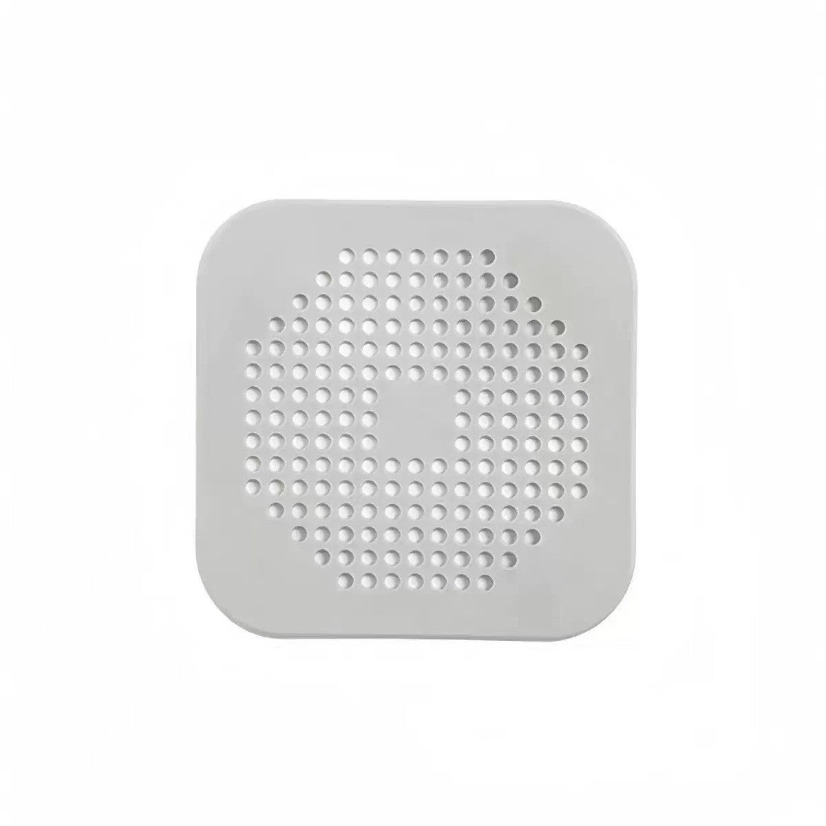 Filtru Chiuveta, Anti-infundare, cu Ventuze, 14.5 x 14.5 cm, Flexibil, Alb