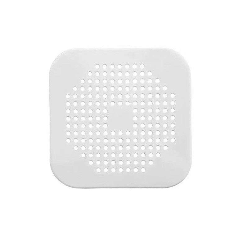 Filtru Chiuveta, Anti-infundare, cu Ventuze, 14.5 x 14.5 cm, Flexibil, Alb