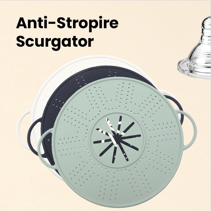 Capac Sita pentru Tigaie, 28 inch, Capac din Silicon pentru Scuregere, Rezistent la Remperaturi ridicate, Anti-Stropire, Deflector de Ulei, Verde deschis