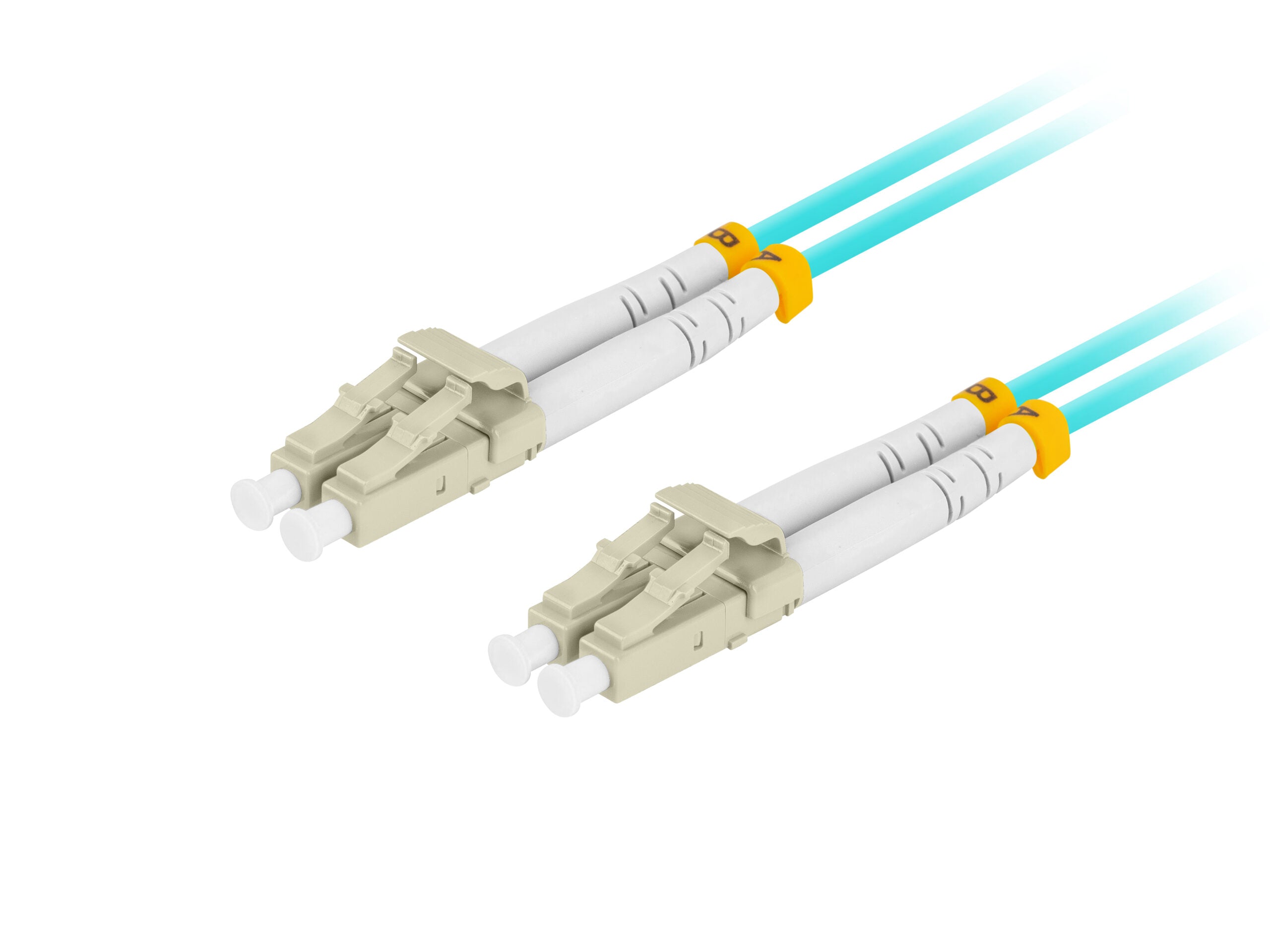 Patch cord fibra 1 m LSZH OM3 50/125 aq "FO-LULU-MD31-0010-TQ"