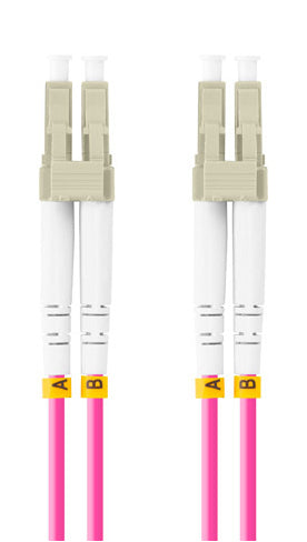 Patch cord fibra 3 m LSZH OM4 50/125 vi "FO-LULU-MD41-0030-VT"